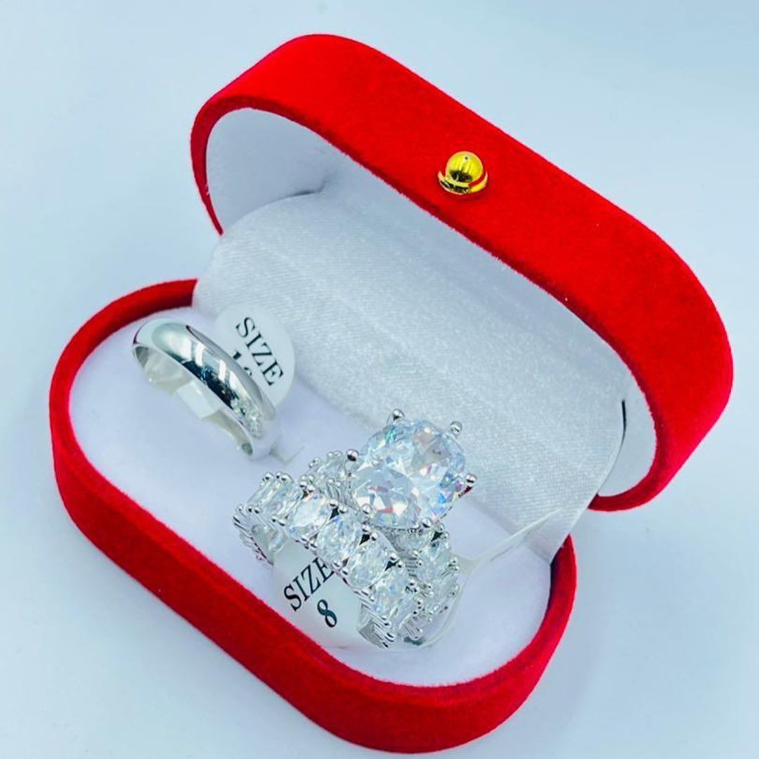 Superior Quality & Authentic Non Rusting Couples Wedding/Engagement Silver Rings