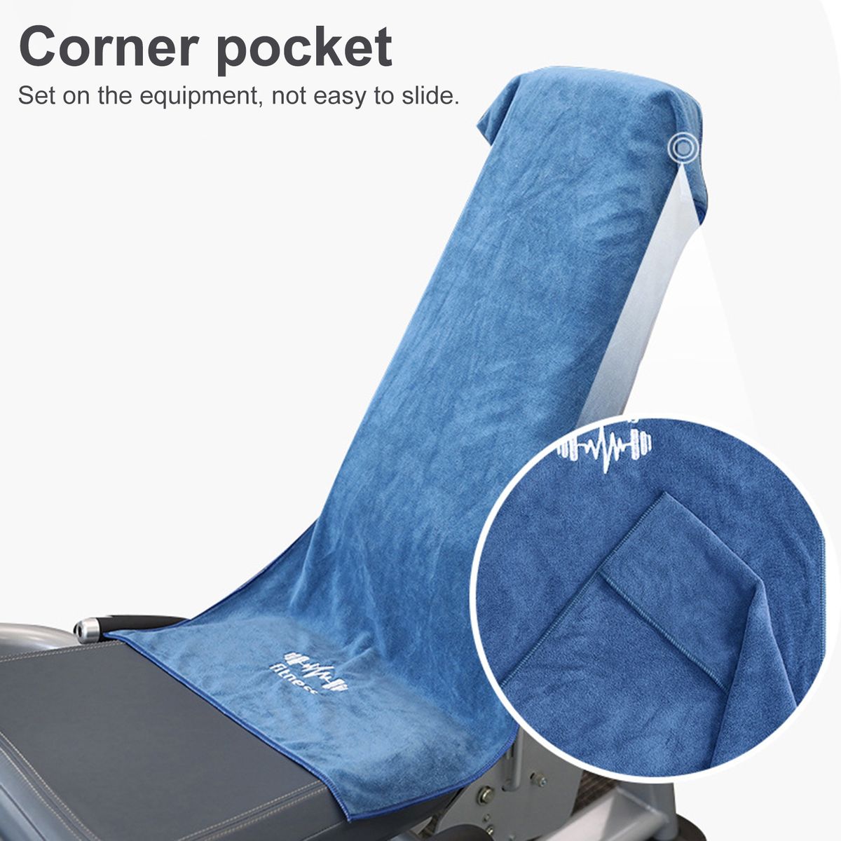Gym Towel Feeling Cool Ice Microfiber Towel Sports Equipment Blue