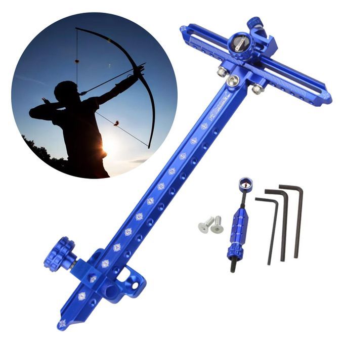 Archery Recurve Bow Sight For Hunting Practice Range Aluminum Blue