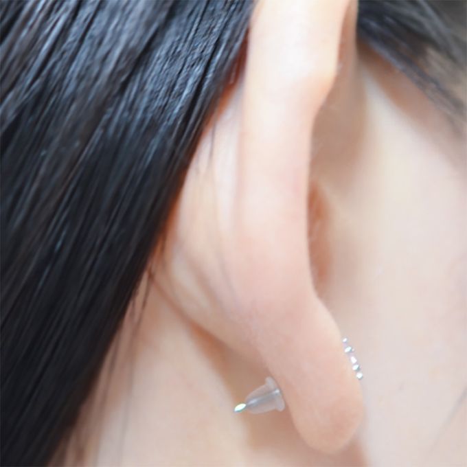 1000 Pcs Clear Earring Backs Safety Silicone Bullet Earring