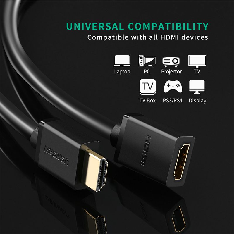 HDMI Extension Cable 4K 60Hz HDMI 2.0 Extender Adapter 0.5M