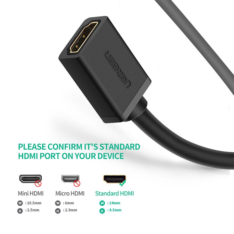 HDMI Extension Cable 4K 60Hz HDMI 2.0 Extender Adapter 0.5M
