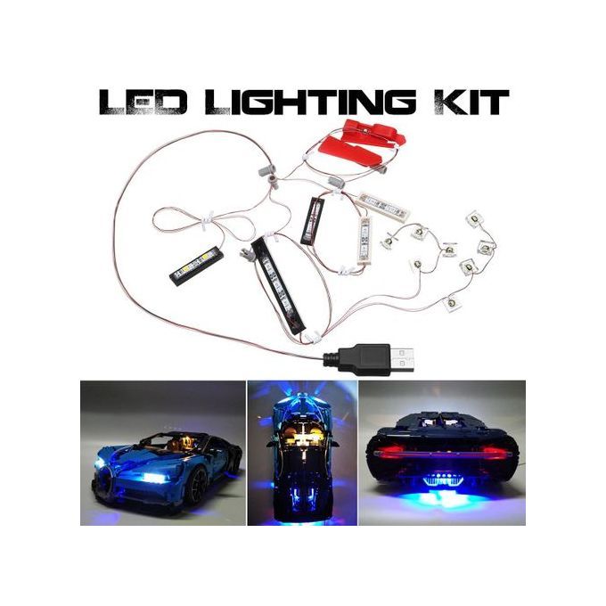 LED Light Lighting Set ONLY For LE-GO 42083 Bugatti Chiron Technicy Bricks Toys