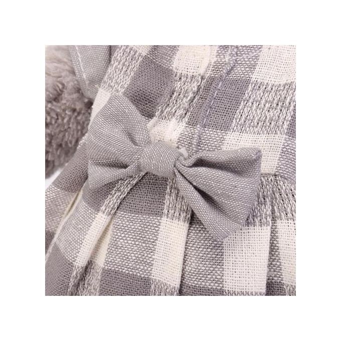 Dabron Foreign Trade Doll Plush Toy Sarong Skirt Rabbit New Doll # Gray Plaid Skirt
