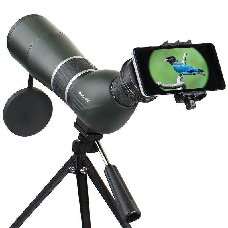 NEW 12-36X50A Zoom HD Optical Phone Camera Lens View Eyepiece + Adjustable Tripod For Phones Black 12-36X50A