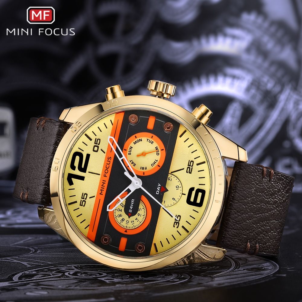 Top Luxury Brand Watch Famous Fashion Sports Cool Men Quartz Watches Waterproof Wristwatch For Male Gold