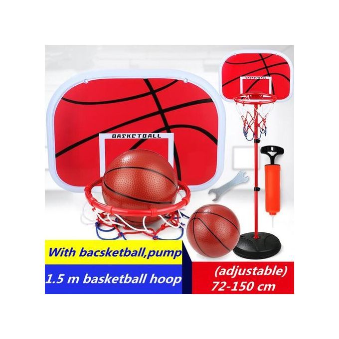Height Adjustable Kids Mimi Basketball Hoop Rim Net Set Backboard Basket Ball