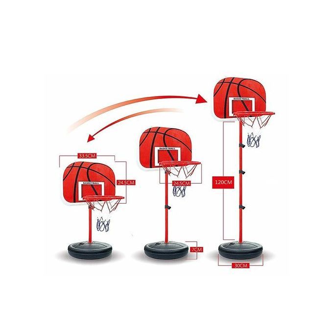 Height Adjustable Kids Mimi Basketball Hoop Rim Net Set Backboard Basket Ball