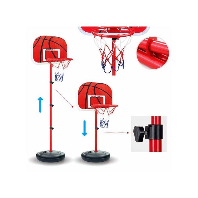 Height Adjustable Kids Mimi Basketball Hoop Rim Net Set Backboard Basket Ball