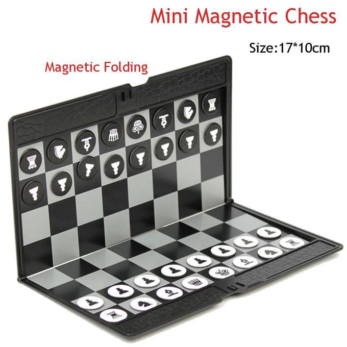 Mini Magnetic Wallet Folding Chess Set Wallet Pocket Board Games For Travel