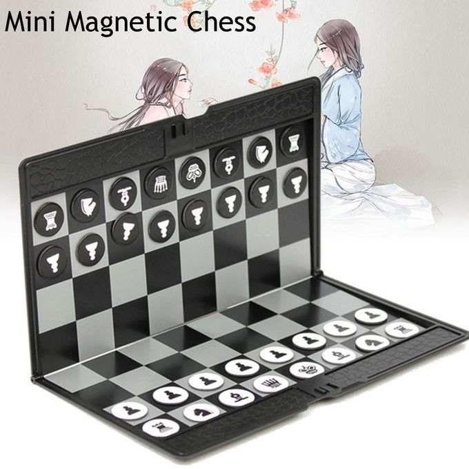 Mini Magnetic Wallet Folding Chess Set Wallet Pocket Board Games For Travel