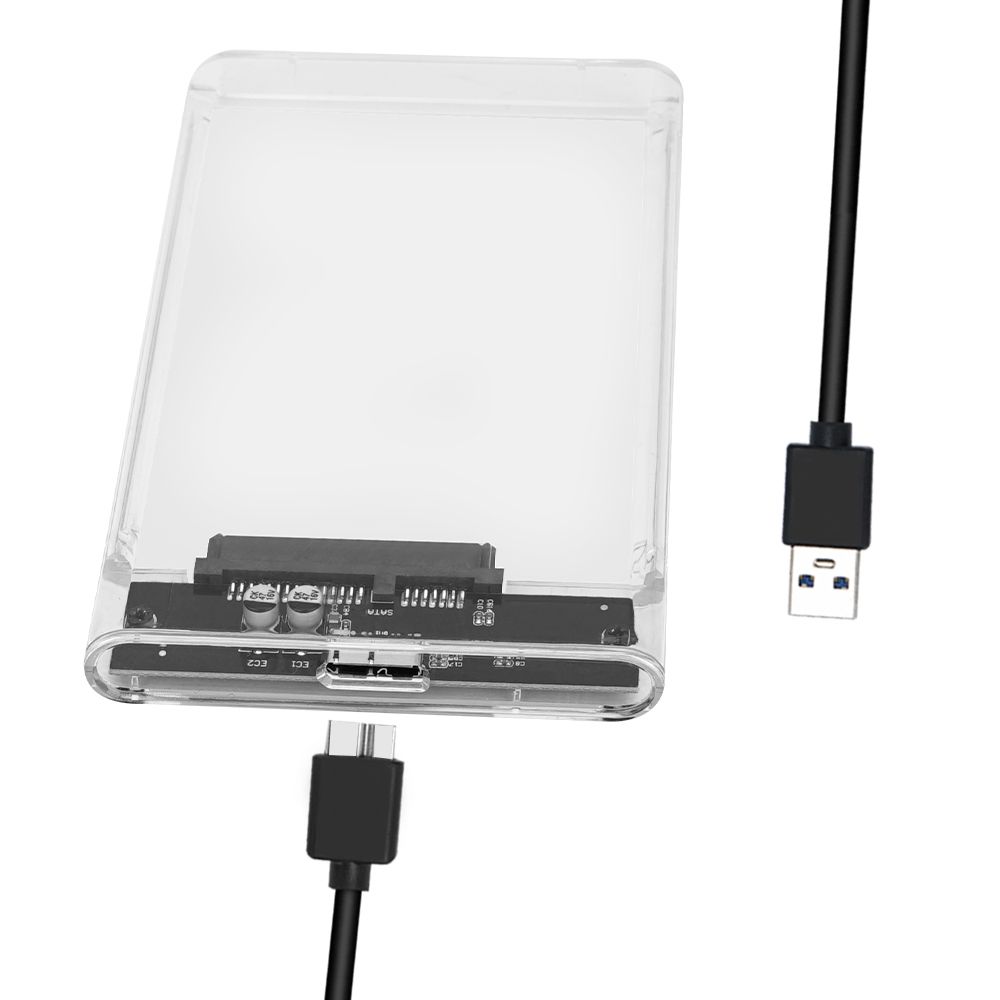 USB 3.0 External Hard Drive Enclosure USB 3.0 Transparent