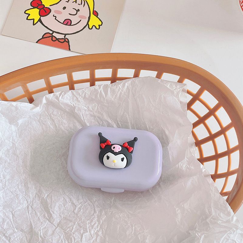 Kawaii Sanrio Contact Lens Box Mymelody Cinnamoroll Kuromi