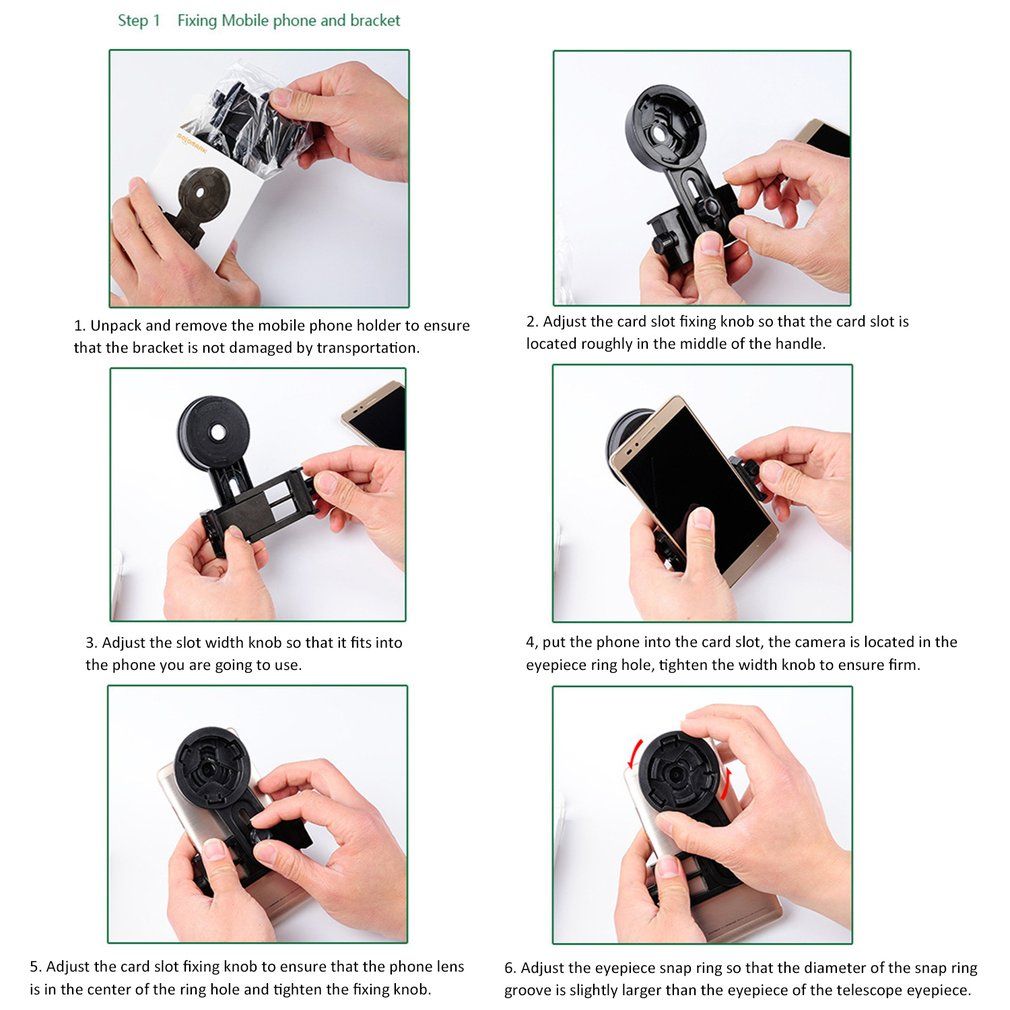 TB Single Binoculars Mobile Phone Bracket Camera Clip Photography Conversion Clip