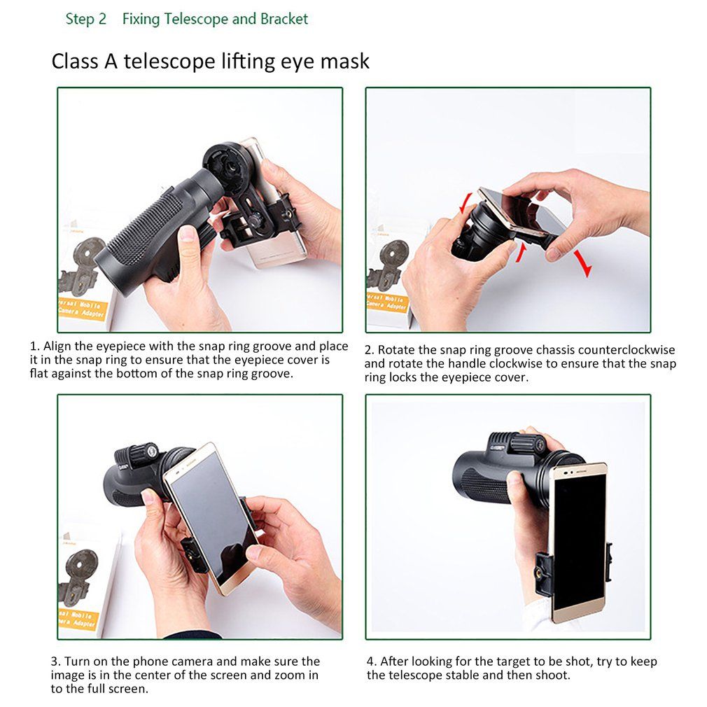 TB Single Binoculars Mobile Phone Bracket Camera Clip Photography Conversion Clip