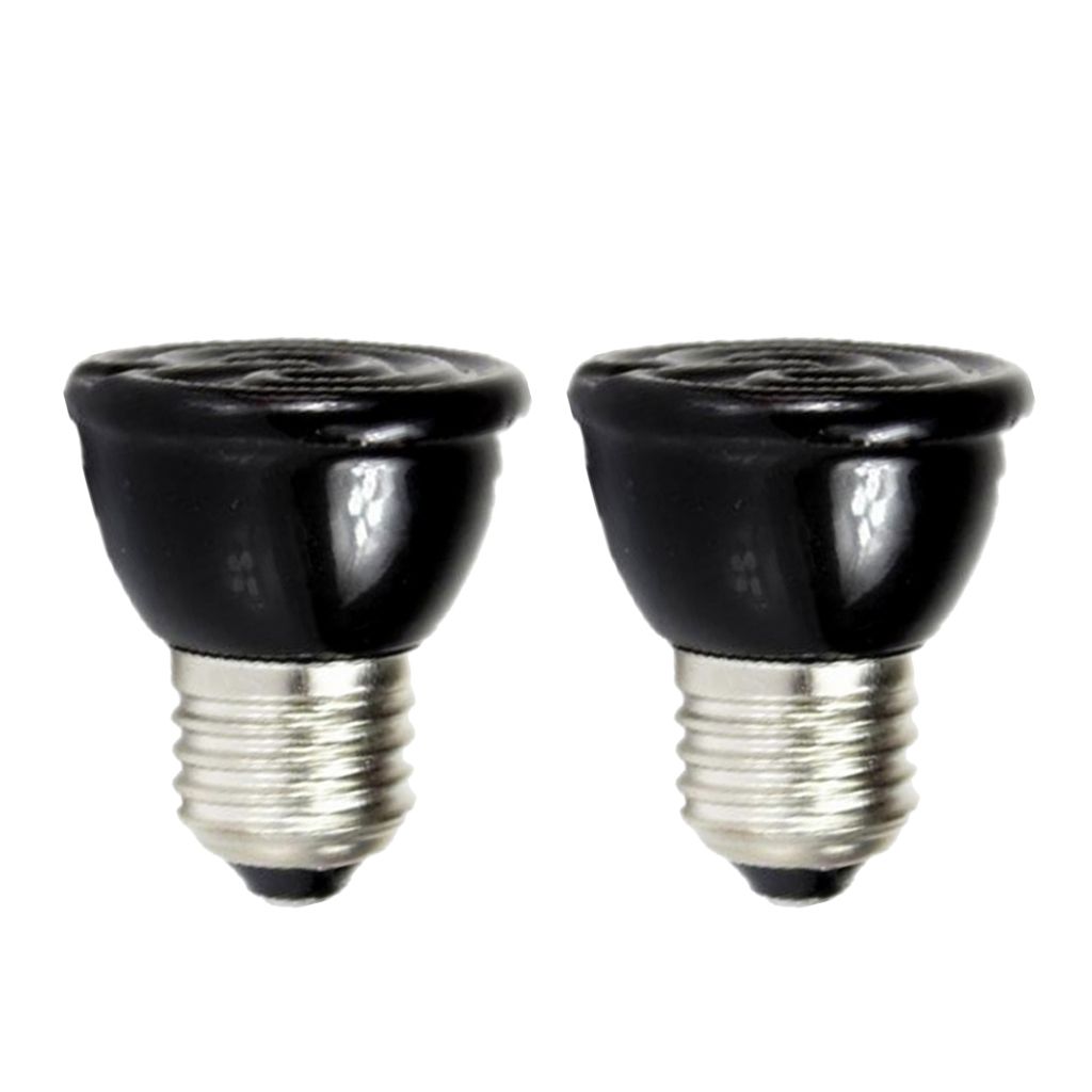 2pcs 100W Reptile Basking Spot Lamp Infrared Emitter Bulb Vivarium