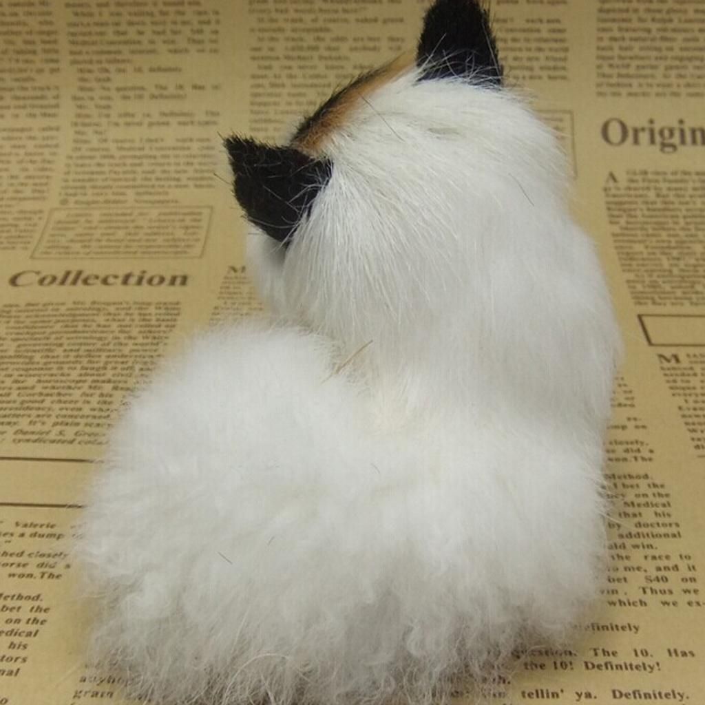 Cute Realistic Cat Animal Furry Interior Ornament Kids