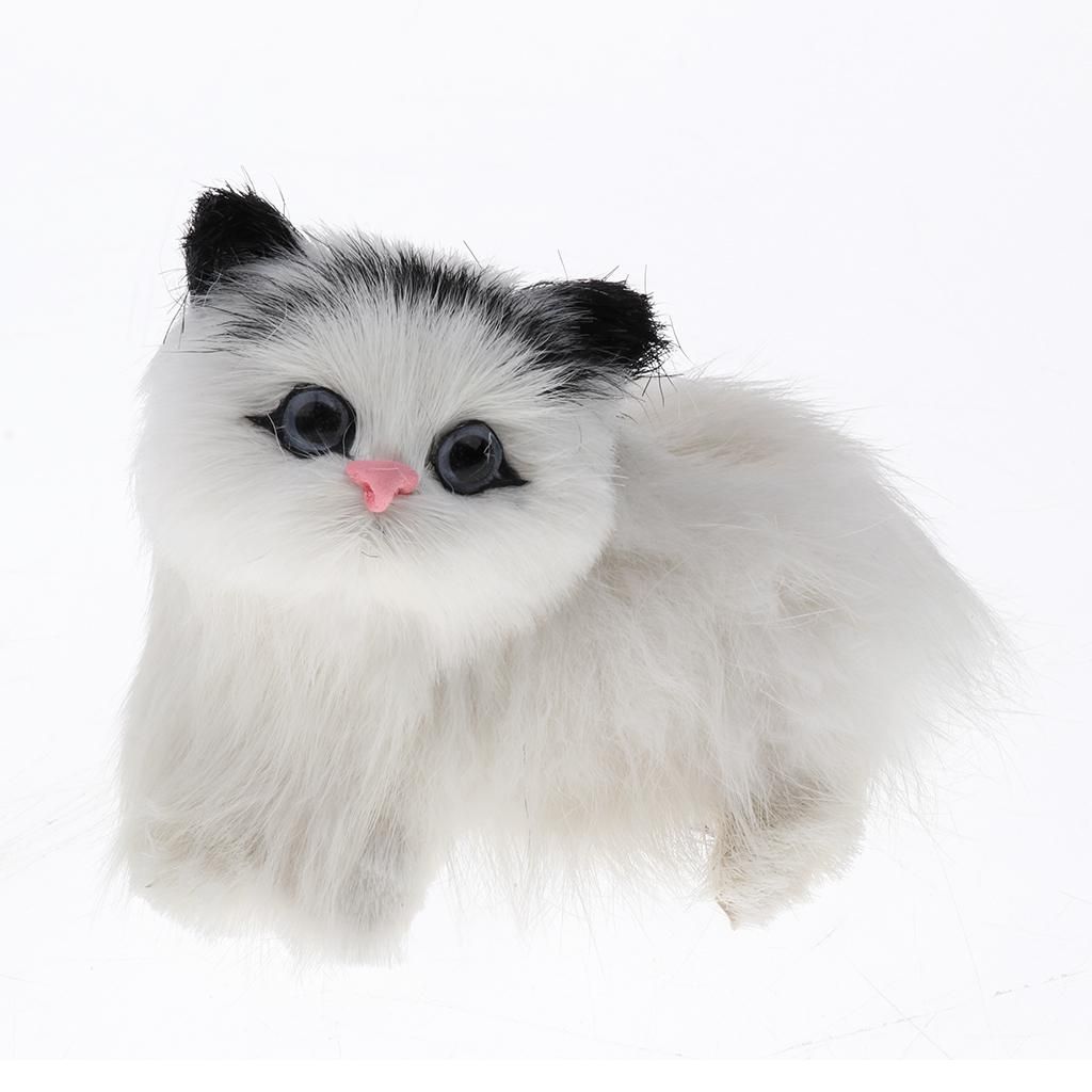 Cute Realistic Cat Animal Furry Interior Ornament Kids