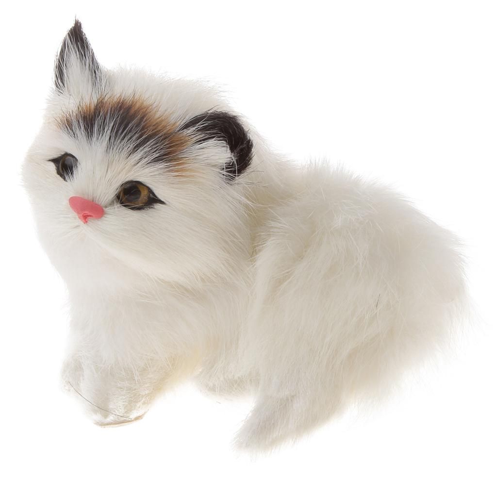 Cute Realistic Cat Animal Furry Interior Ornament Kids