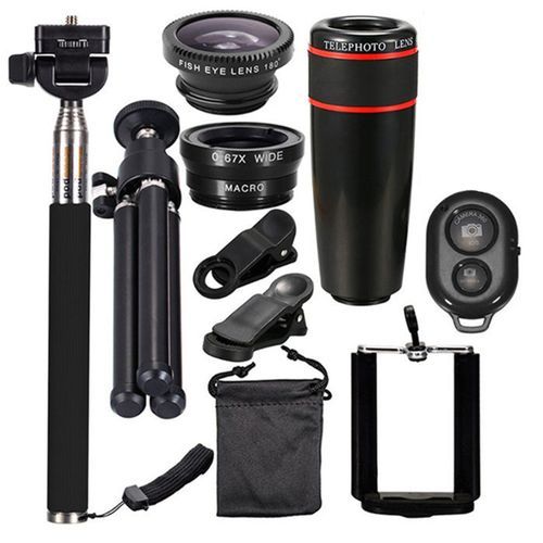 Phone Camera Cell Clip Universal Optical Teles Cope 10in1