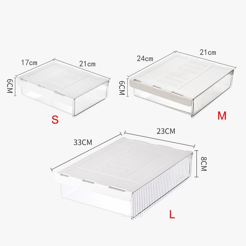 High Capacity S-adhesive Pencil Tray Under Desk Drawer Storage Box  Organizer Stand for Office Home Storage Cabinet