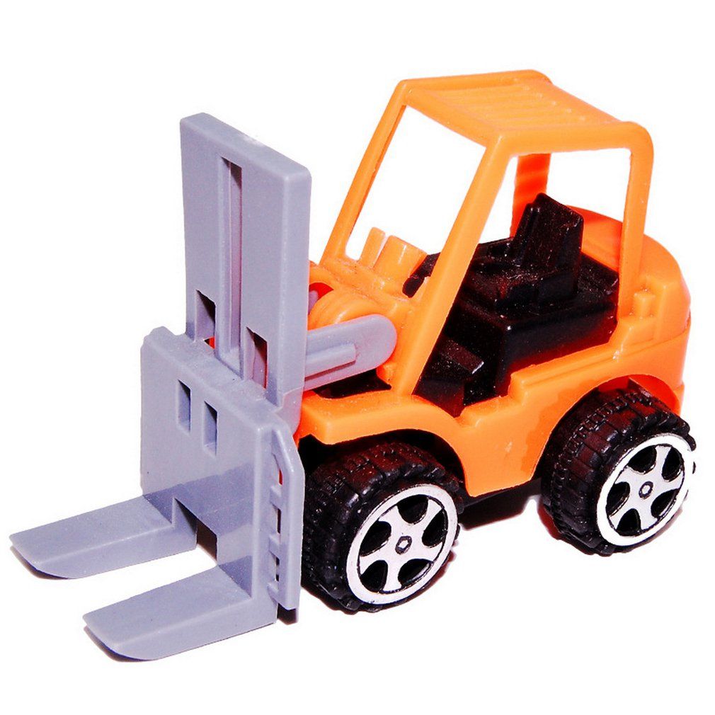 Children's Puzzle Pull Back Car Mini Car Forklift Toy Car Model Excavator Toy