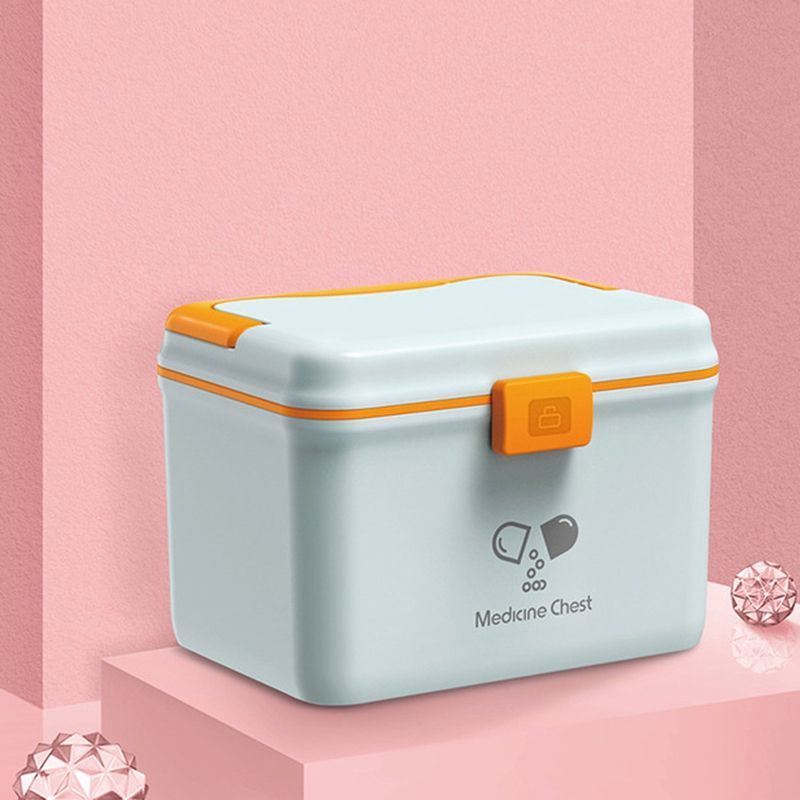 First Aid Kit Mini Plastic Car Travel Pill Storage Box