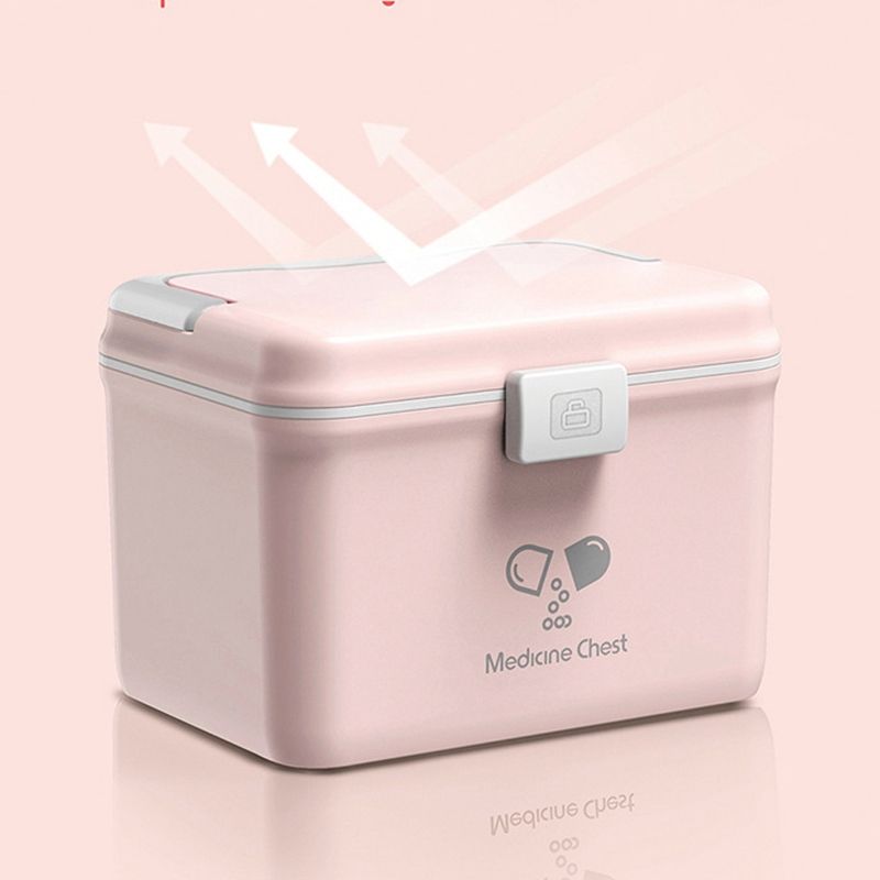 First Aid Kit Mini Plastic Car Travel Pill Storage Box