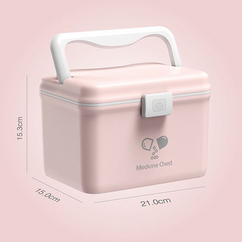First Aid Kit Mini Plastic Car Travel Pill Storage Box