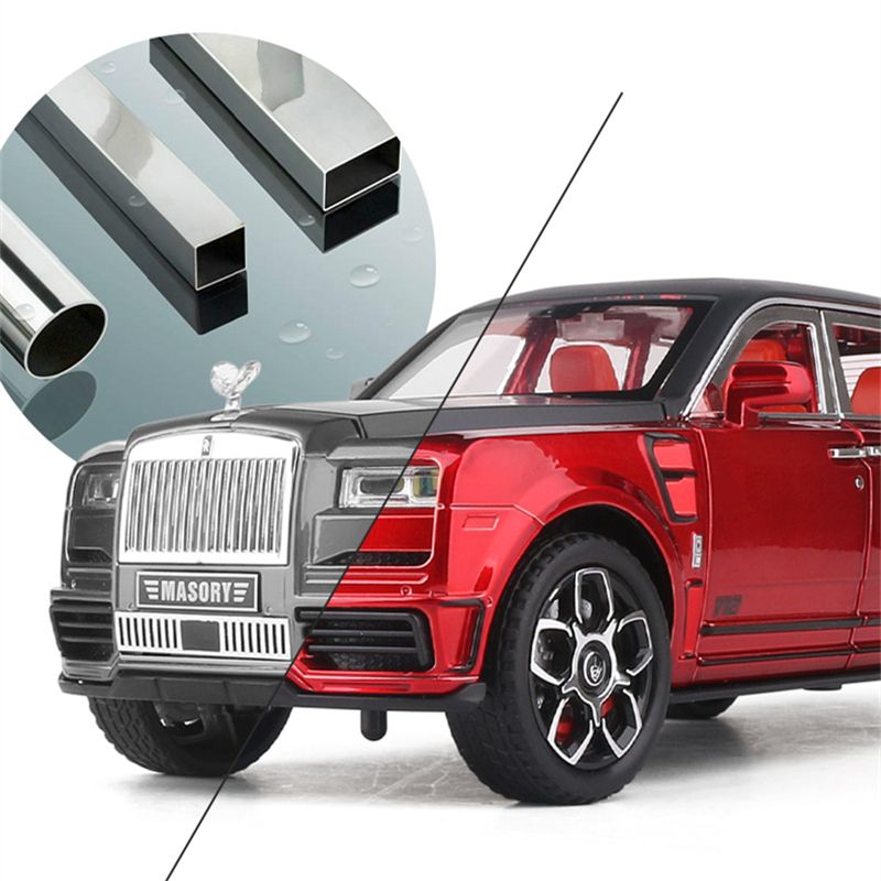 1:24 Rolls Royce Cullinan Masory SUV Alloy Luxy Car Model Di