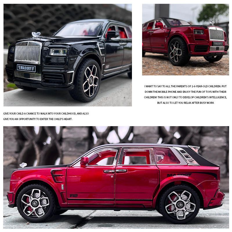 1:24 Rolls Royce Cullinan Masory SUV Alloy Luxy Car Model Di
