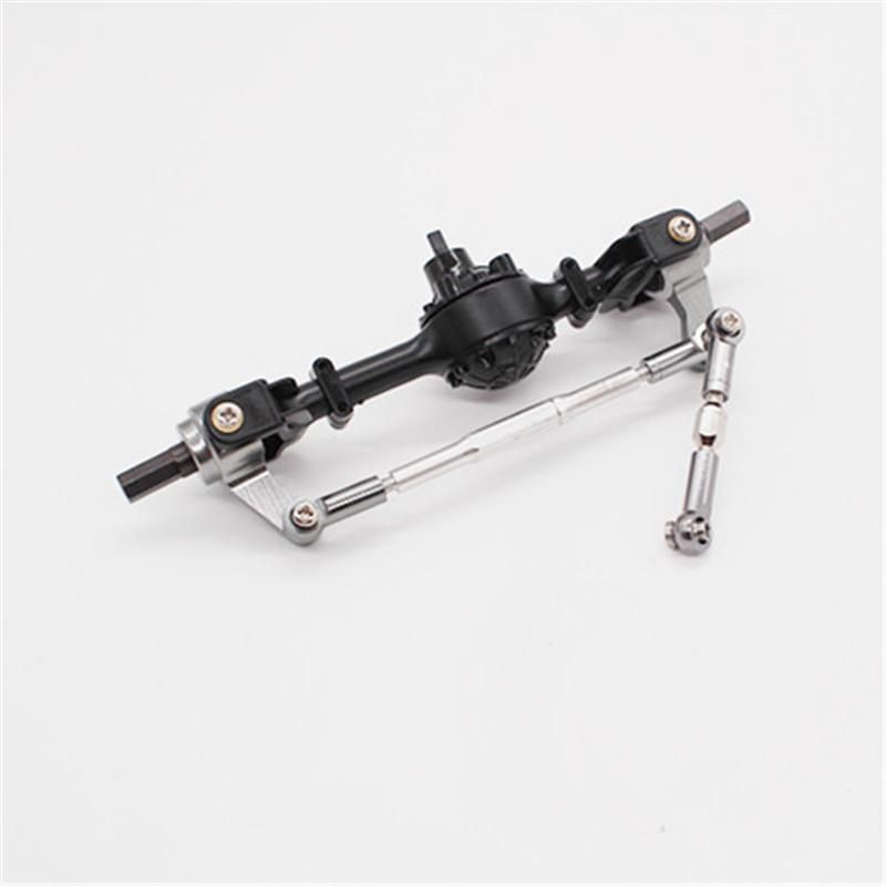 Upgrade Metal Gear Bridge Axle for WPL B1 B-1 B14 B-14 B24 B-24 C14 C-14 C24 C-24 RC Car Spare Parts Metal Front Rear Axle Gear Steering Pull Rod Servo Pull Rod,Rear