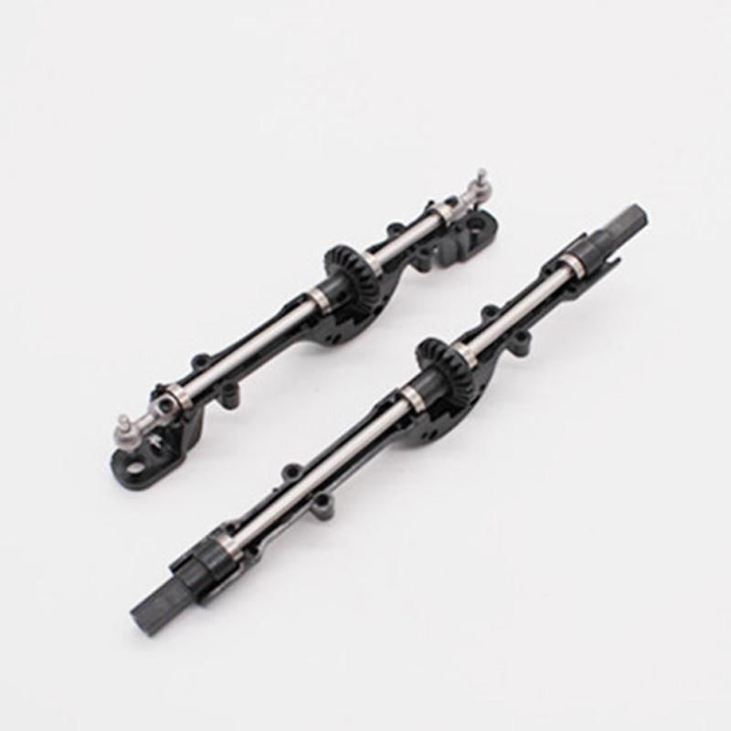 Upgrade Metal Gear Bridge Axle for WPL B1 B-1 B14 B-14 B24 B-24 C14 C-14 C24 C-24 RC Car Spare Parts Metal Front Rear Axle Gear Steering Pull Rod Servo Pull Rod,Rear