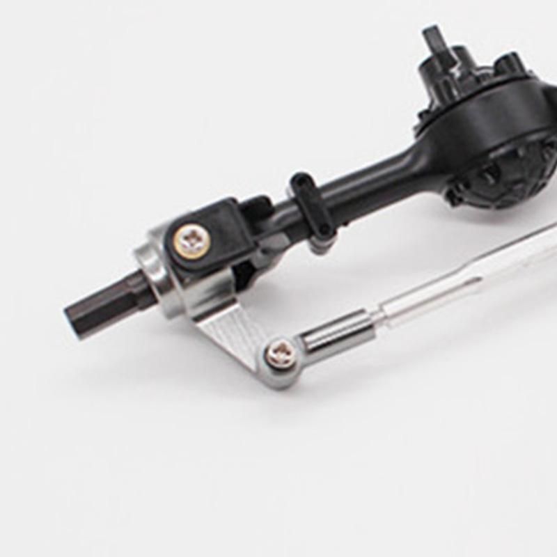 Upgrade Metal Gear Bridge Axle for WPL B1 B-1 B14 B-14 B24 B-24 C14 C-14 C24 C-24 RC Car Spare Parts Metal Front Rear Axle Gear Steering Pull Rod Servo Pull Rod,Rear