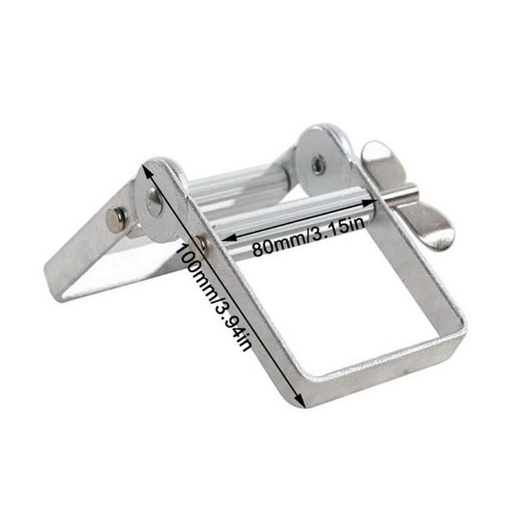 Wholesale metal paste squeezer stainless steel lazy toothpaste squeezer hair salon hairdressing tool handle squeeze dye paste black