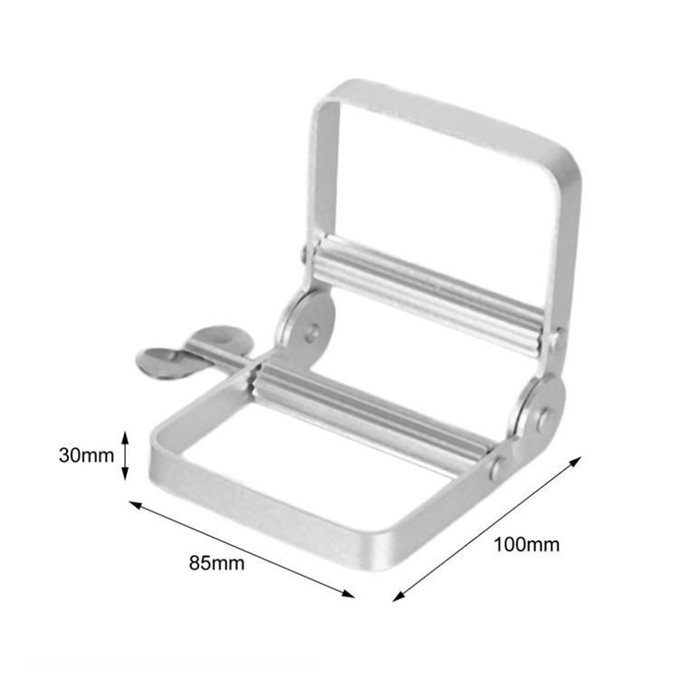 Wholesale metal paste squeezer stainless steel lazy toothpaste squeezer hair salon hairdressing tool handle squeeze dye paste black