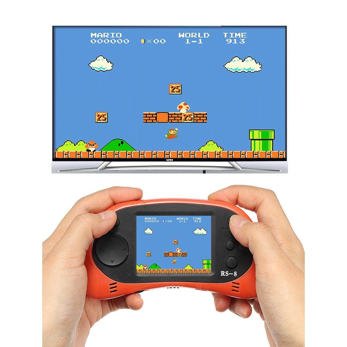 Game Console Portable Rechargeable Player 260 In 1 Games For Kids 2.5” Screen (Blue) Blue