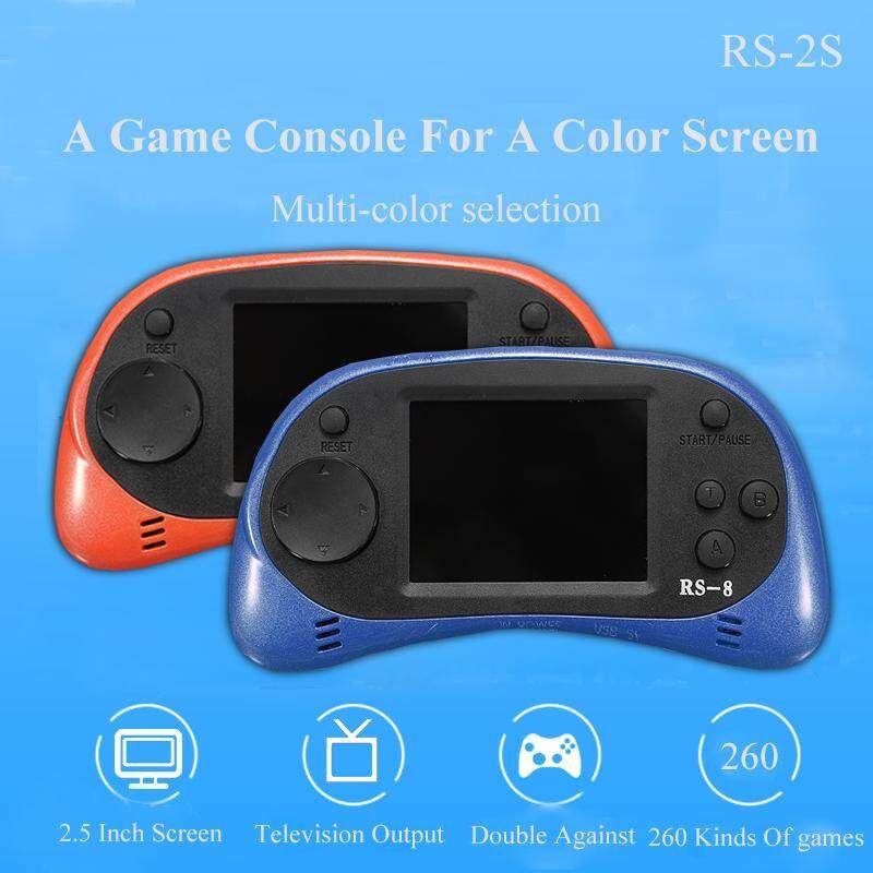 Game Console Portable Rechargeable Player 260 In 1 Games For Kids 2.5” Screen (Blue) Blue