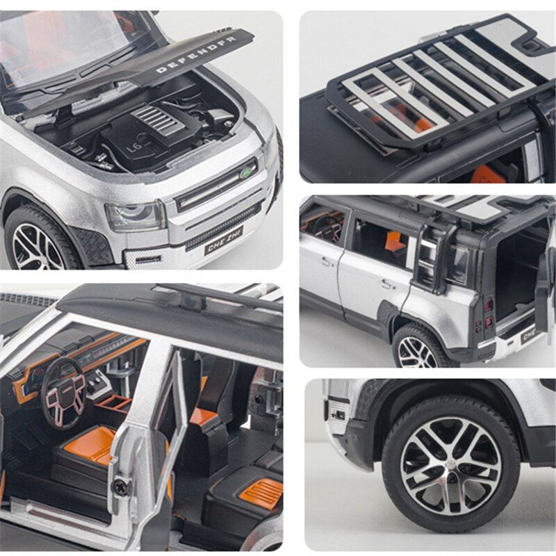 1/24 Land Rover Defender SUV Alloy Car Model Diecast & Toy M