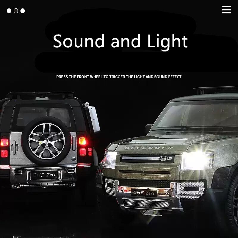 1/24 Land Rover Defender SUV Alloy Car Model Diecast & Toy M