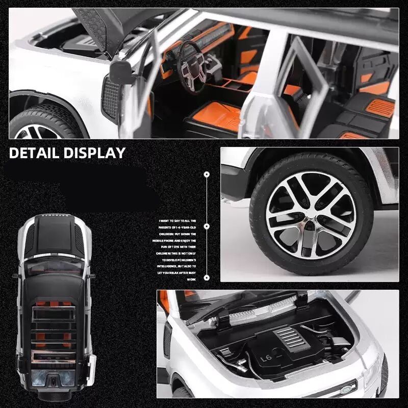 1/24 Land Rover Defender SUV Alloy Car Model Diecast & Toy M