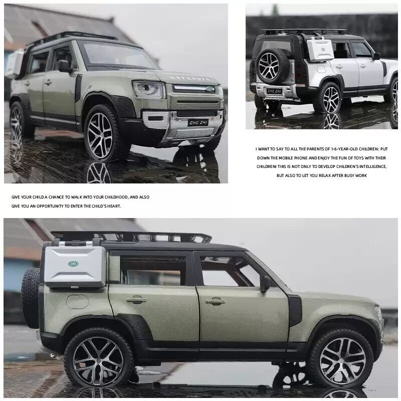 1/24 Land Rover Defender SUV Alloy Car Model Diecast & Toy M
