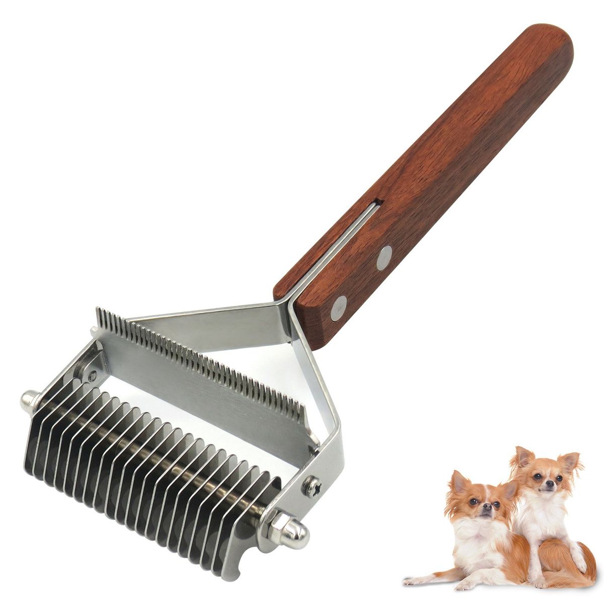 Dog Brush Cat Brush 2 Sided Pet Grooming Tool For Shedding