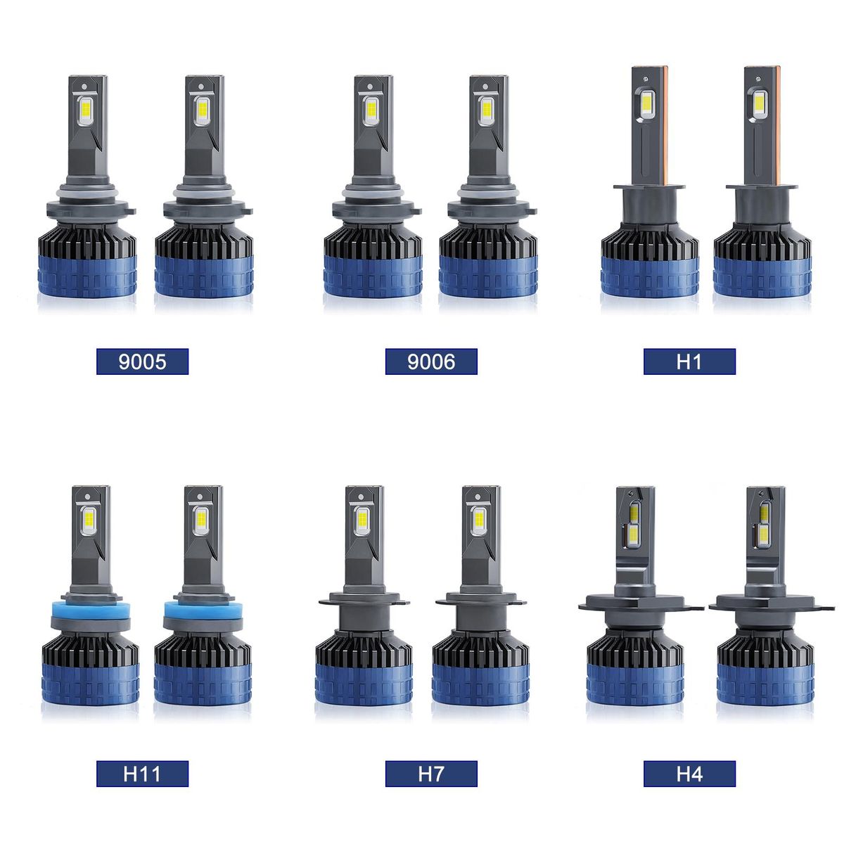 P10 9006/HB4 LED Headlight Bulbs IP68 Waterproof Car LED Headlight Bulbs 6000K 300W 36000LM Bright LED Headlights 2pcs
