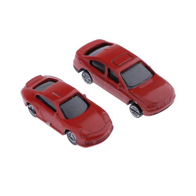 30pcs Painted Model Cars 1:100 HO Buildings Parking Train Scenery