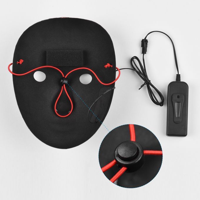 Halloween Scary Mask Light Up Masks With Steady Light Slow