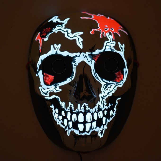 Halloween Scary Mask Light Up Masks With Steady Light Slow
