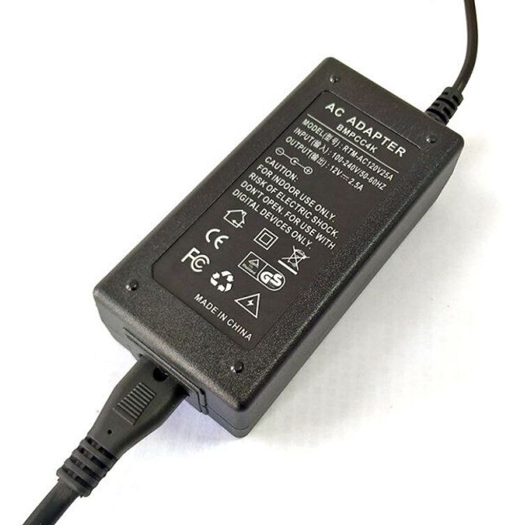 AC Power Adapter Charger For Blackmagic Pocket Cinema Camera BMPCC 4K