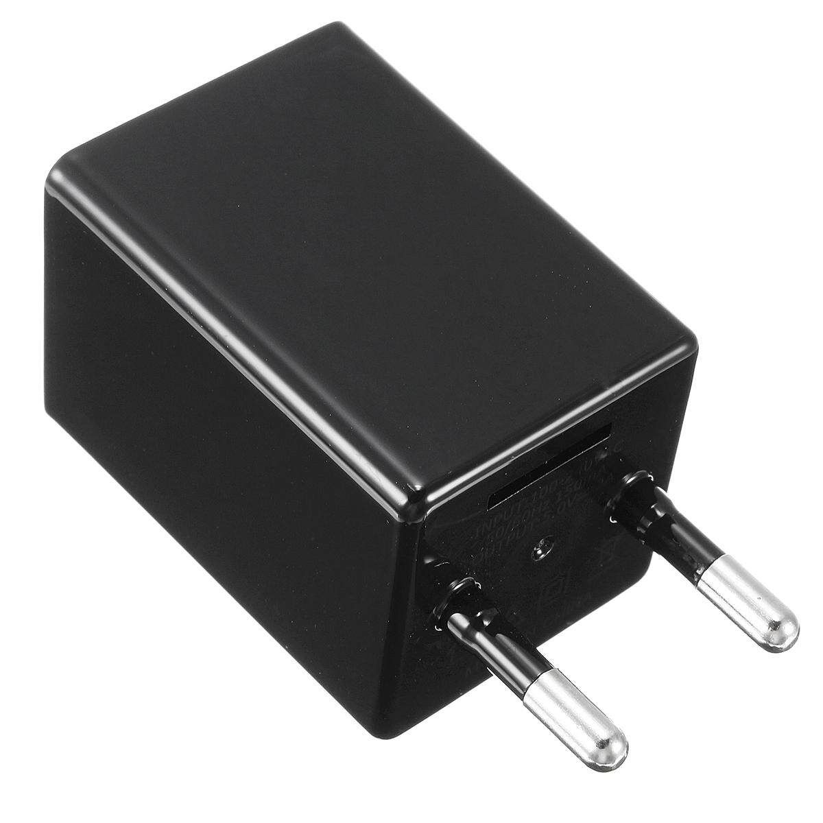 Wireless HD 1080P USB Camera WiFi Mobile Hidden AC Adapter Wall Charger Plug EU Black