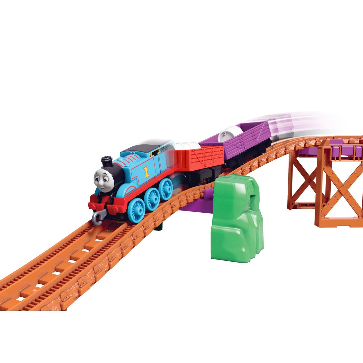 Thomas & Nia Cargo Delivery Diecast Train & Track Set 50 Pcs